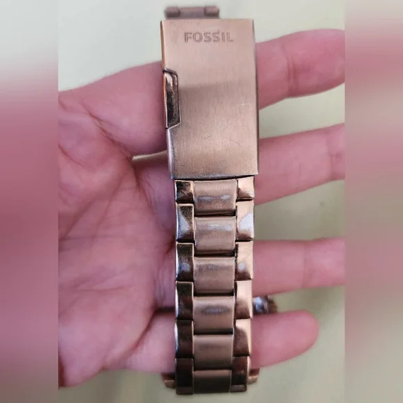 Fossil Riley Multifunction Rose-Tone Stainless Steel Watch - Picture 6 of 6